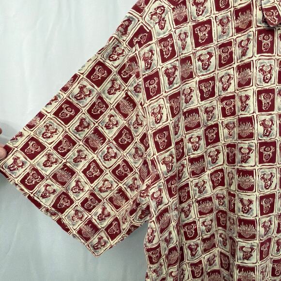 Harley Davidson Shirt Mens Large Logo Casual Hawaiian Button Front Collared - Picture 7 of 10
